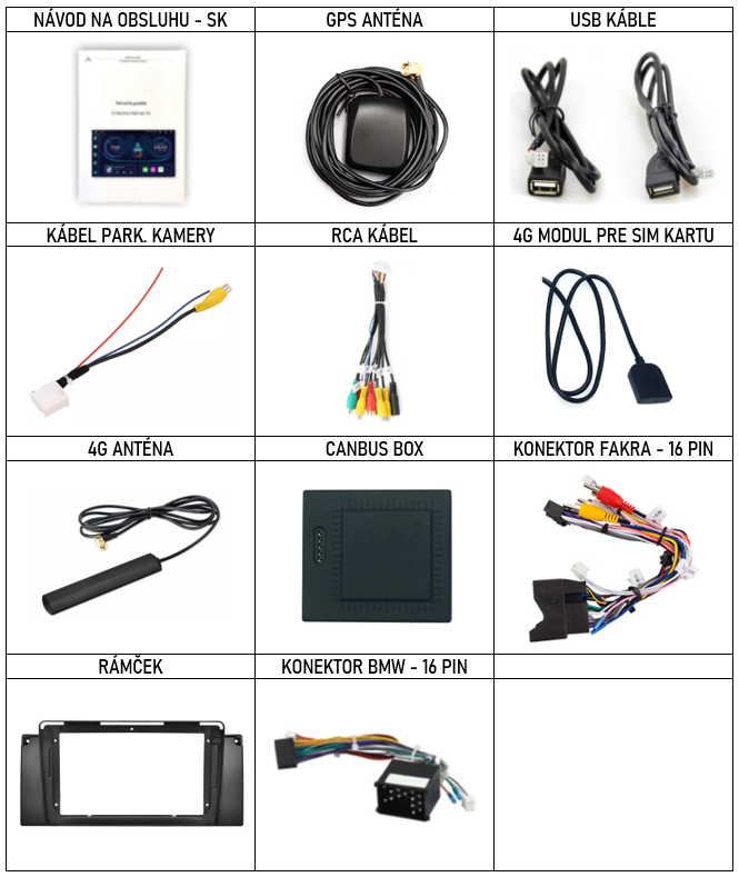 SK Prislusenstvo pre autorádio Xtrons IAP n pre BMW E39 X5 E53 s CarPlay AndroidAuto - evtech.sk